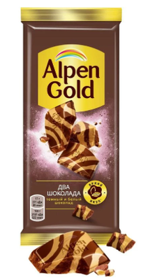 Шоколад Alpen Gold Два шоколада