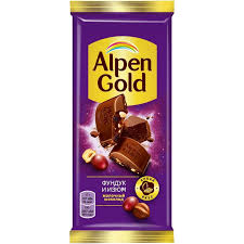 Шоколад Alpen Gold Фундук и изюм