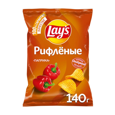 Lays Рифлёные Паприка 140гр
