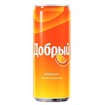Добрый вкус "Апельсин" 0.33 ж/б