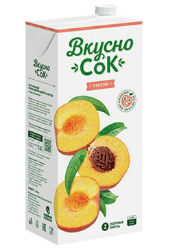 Вкусносок персик 1л.