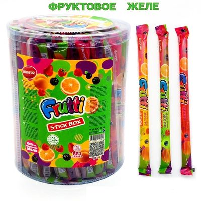 Желе в стиках FRUTTI stick box, 12 г