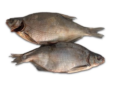 Лещ вяленый крупный.